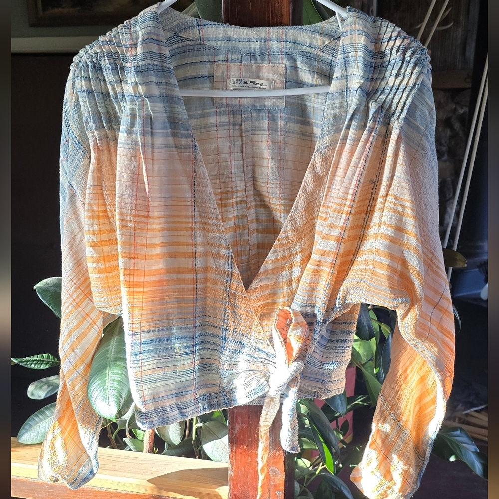 Free People Wrap Shirt